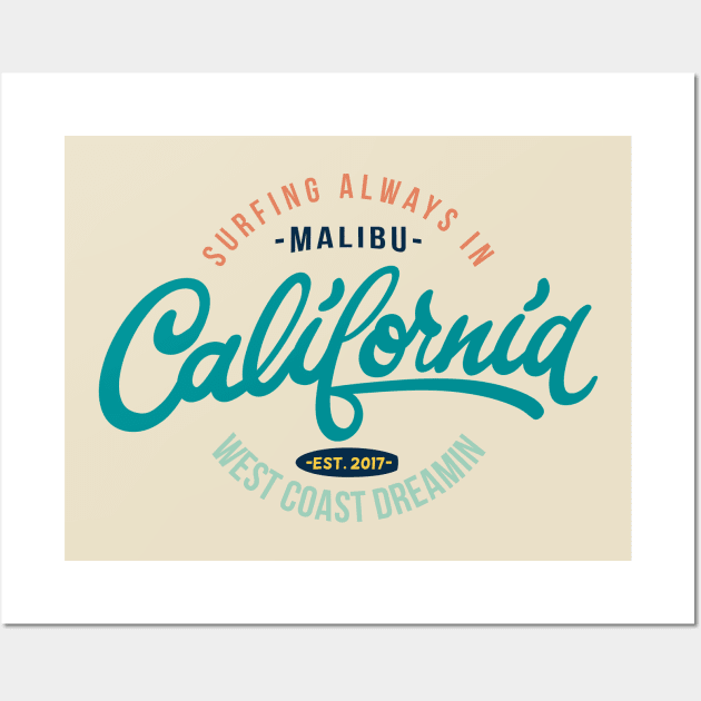 California surf Wall Art by Lazarino